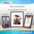 thumbnail image 5 of Icona Bay 8x10 Hickory Brown Picture Frames, Classic Style, 6 Pack, Lakeland Collection (US Company), 5 of 6