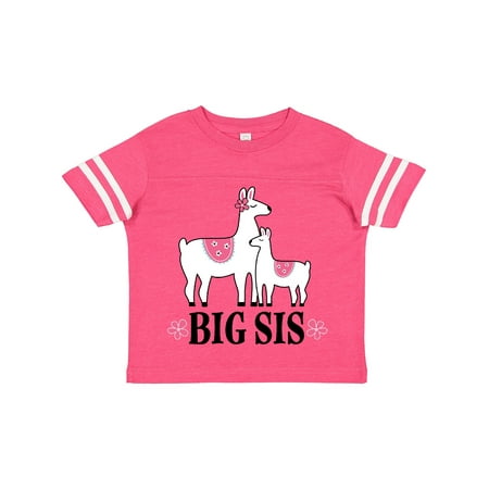 

Inktastic Big Sis Girls Llama Sister Gift Toddler Toddler Girl T-Shirt