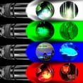 thumbnail image 3 of YISITIAN Lampes de Poche Led 4 en 1 Blanc Rouge Vert Bleu avec 5 Modes d'Éclairage, Petite Torche Zoomable avec CLP Rechargeable, Étanche, avec Abat-Jour Détachable (1 Pack) CJ919-45806, 3 of 7