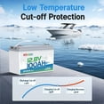 thumbnail image 6 of Redodo 2 Pack 12V 100Ah LiFePO4 Battery Bluetooth 100A BMS Remote Control Lithium Battery Low-Temp Protection for Trolling Motor RV, 6 of 10