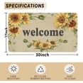thumbnail image 6 of Sunflower Decoration Welcome Outdoor Door Mat, Home Indoor and Outdoor Decoration Front Door, Welcome Mat, Anti Slip Rubber Backing Floor 17x30 inch, 6 of 6