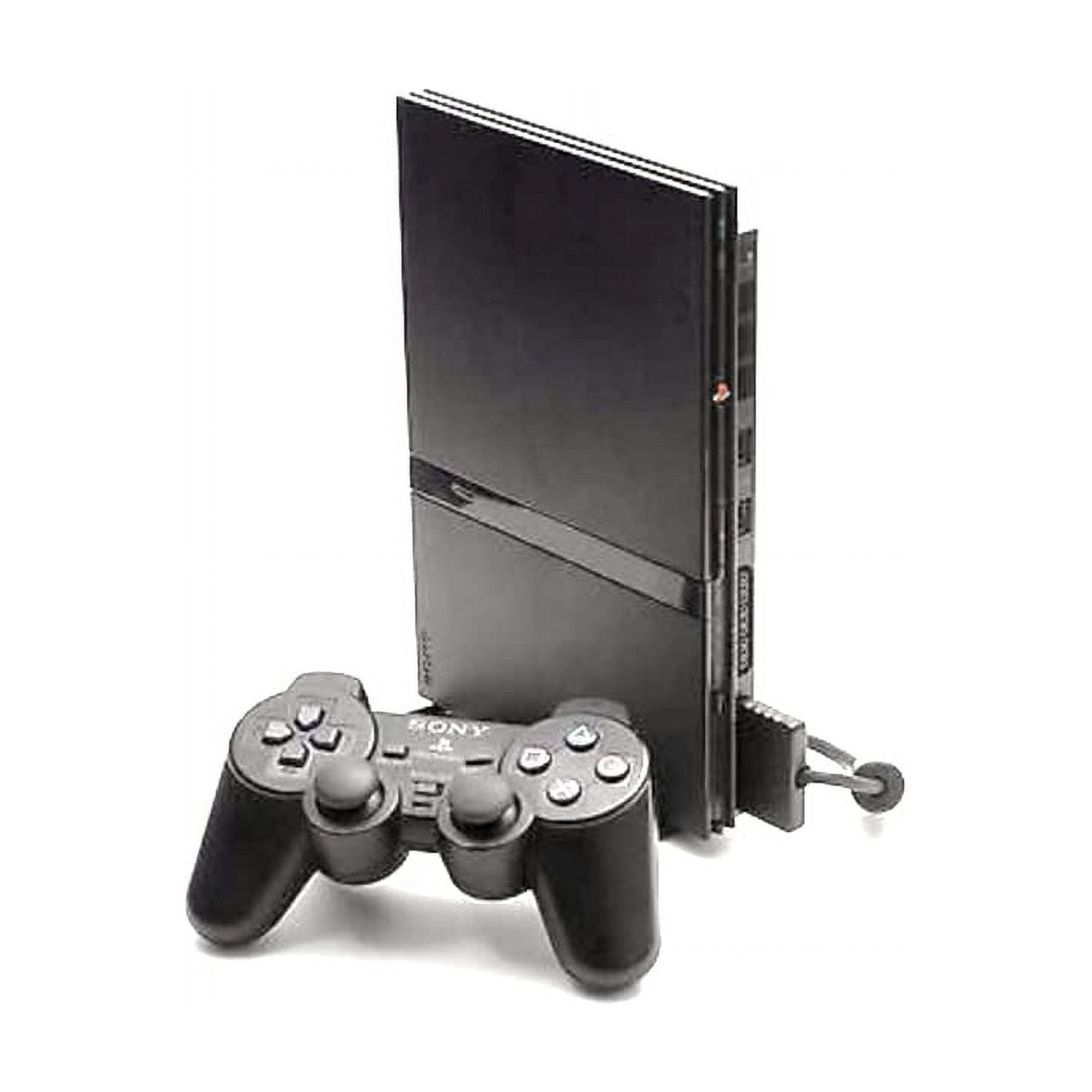 Pre Owned Sony Playstation 2 Slim Black Console Walmart
