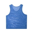 thumbnail image 6 of Alvivi Mens Hollow Out Mesh Training Vest Sleeveless See Through T-Shirt Night Club Tops Party Clubwear Blue XL, 6 of 7