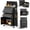 Black, variant on ZBOM 24.2 inch 10-Drawer Rolling Tool Chest, Sliding Metal Drawer Rolling Tool Storage Cabinet, Removable Toolbox Organizer for Workshop, Garage