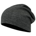 thumbnail image 2 of OTTO CAP 11 3/4" Comfort Slouch Beanie, Heather Black, 2 of 3