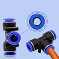 thumbnail image 4 of keepw 10pcs/set Durable Pneumatic Tube Connectors For High Pressure Resistance Easy Installation Good Sealing Quick Hose Straight through PU 6mm, 4 of 6