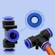 thumbnail image 3 of Speravity 10 pack/lote conectores de manguera de aire de buen sellado para sistemas neumáticos tubo rápido de reutilizable Suministros de soldadura PU directo 6 mm, 3 of 6