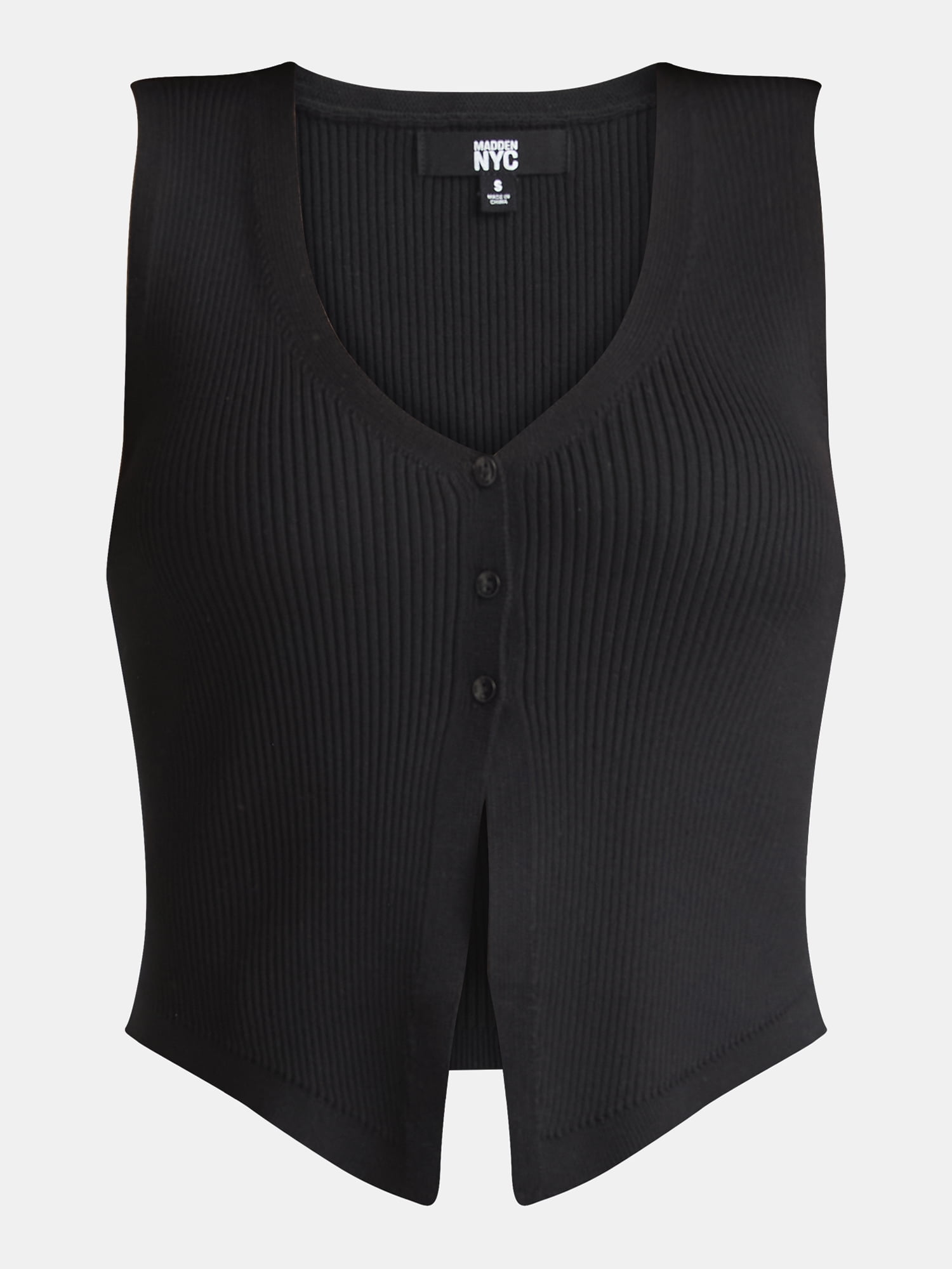 Madden NYC Women’s Sleeveless Knit Vest Top, Sizes XXS-2XL
