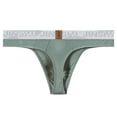thumbnail image 3 of TANBOM Men's Sexy G-String Comfortable Breathable Tagless Bulge Enhancing Fixed Position Green M, 3 of 6