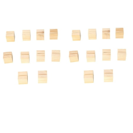 

Tmosphere 20 Pieces Place Card Holder Natural Wood Calendar Photo Stand Wooden Display Table Number Holders Decorations for Wedding Dinner