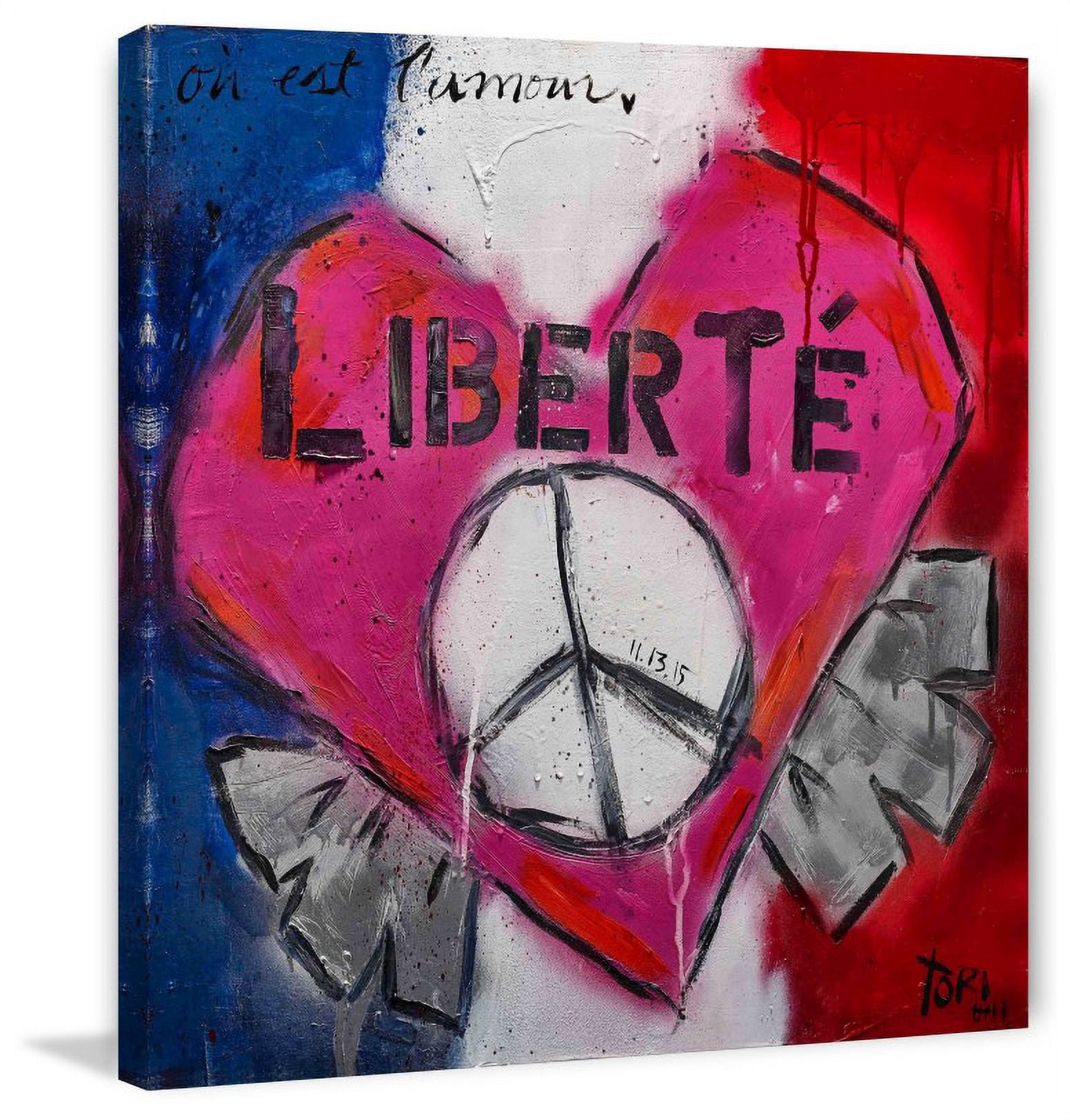 "Liberte" Painting Print on Canvas
