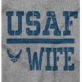 thumbnail image 2 of US Air Force USAF Wife Spouse Women Plus Size Long Sleeve Graphic Tee Brisco Brands 2X, 2 of 5
