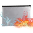 thumbnail image 1 of eccomum Fireproof Document Bag Fireproof and Waterproof File Folder Money Bag Storage Pouch Holder Organizer with Zipper Closure for A4 File Money Cash Jewelry Passport and Valuables, 1 of 7