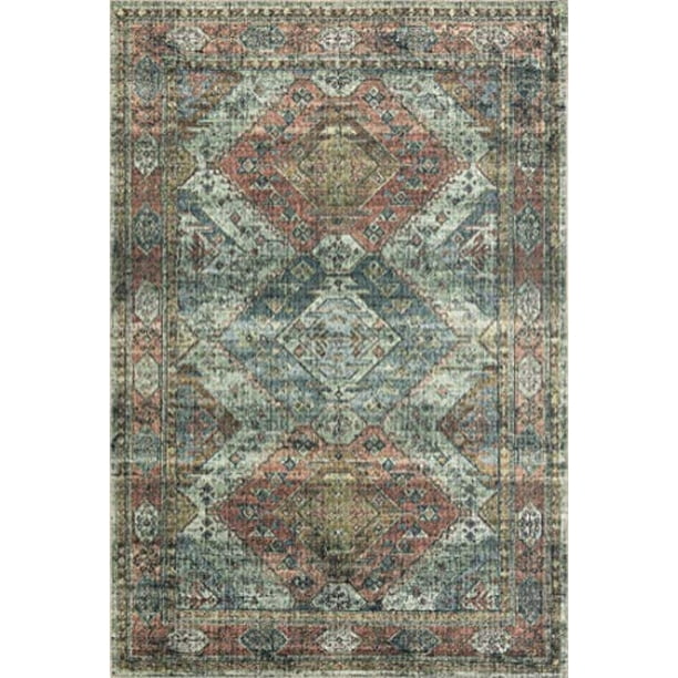 LOLOI II SKYE SKY-06 ABRICOT ACENTA ENCENDIDO RUG 2'-3 "X 3'-9" Loloi II Ver descripción