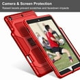 thumbnail image 5 of Dteck For iPad 10.2 8th Generation 2020 / iPad 7th Gen 10.2" 2019, Black Heavy Duty Shield Kickstand without Front Screen Protector Case Cover, Red+Black, 5 of 9