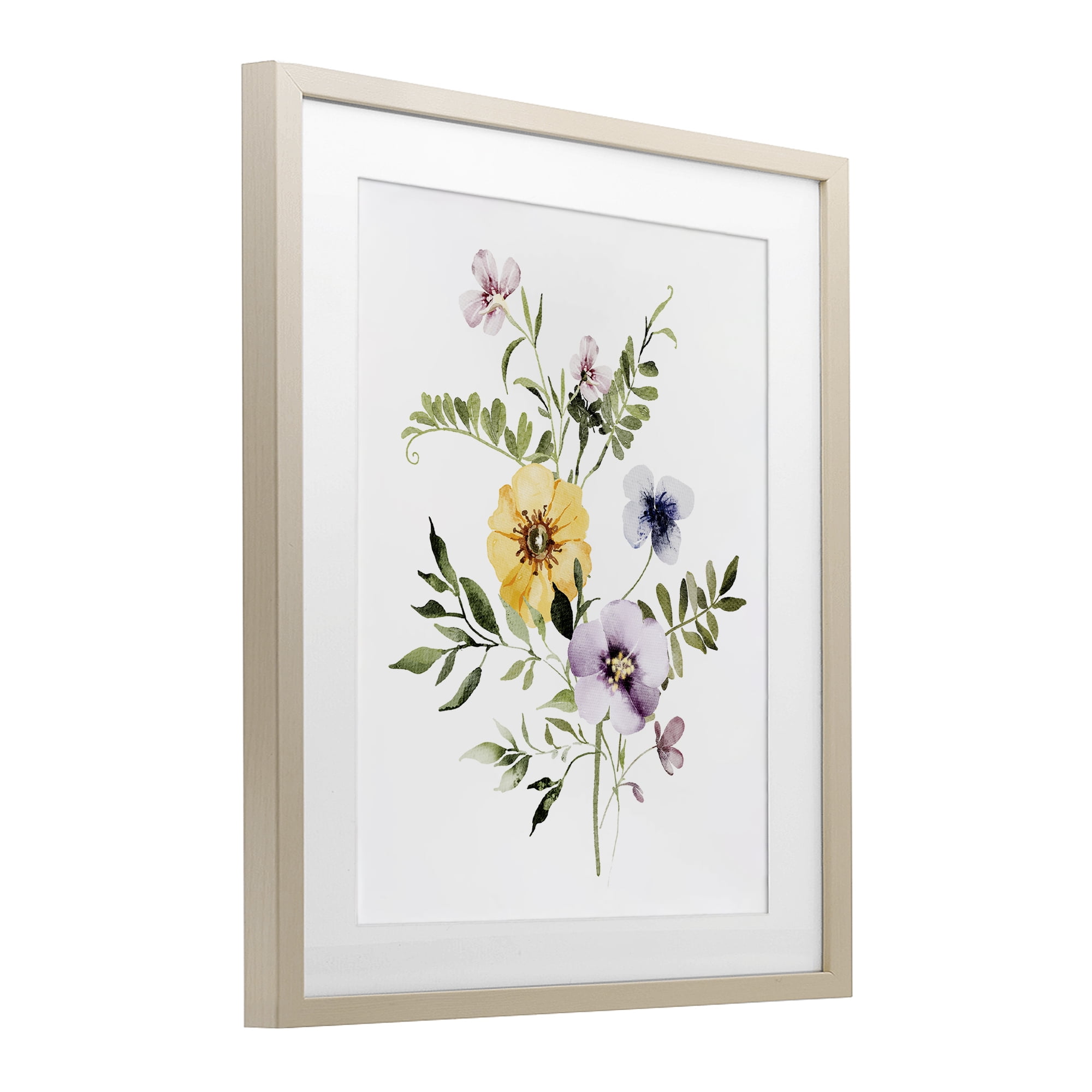 Garden Herbs Blooming Birch Framed Print Under Glass, design by Lettered and Lined