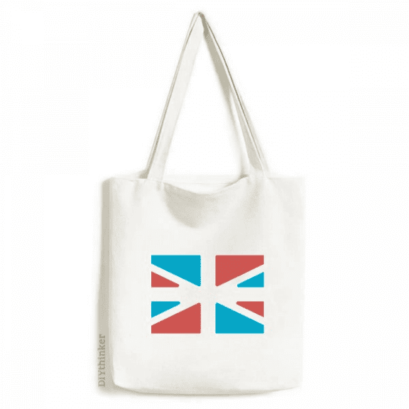 United Kingdom Flag Retro Style Tote Canvas Bag Shopping Satchel Casual Handbag