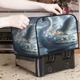 thumbnail image 6 of KLL Fantasy Swan Yacht Design Print 4 Slice Toaster Dust Covers Kitchen Small Appliance Cover with 2 Pockets,Can hold Jam Spreader Knife & Toaster Tongs (12.4 x 10.6 x 8.2), 6 of 6