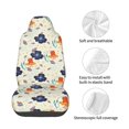 thumbnail image 4 of Picia Flower Leaves Print Waterproof Sweating Car Seat Cover for Post Gym Workout, Running, Beach and Hiking, Universal Fit Anti-Slip Bucket Seat Protector, 4 of 5