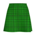 thumbnail image 5 of Green Black Plaid Skirt Ladies St Paddys Day Vintage Mini Skirts High-waisted Graphic Kore, 5 of 7