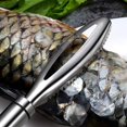 thumbnail image 3 of Máquina de escamas de pescado, máquina de escamas de pescado de acero inoxidable, máquina de escamas de pescado profesional, raspador de pescado, utensilios de cocina Ormromra WL-00239, 3 of 4