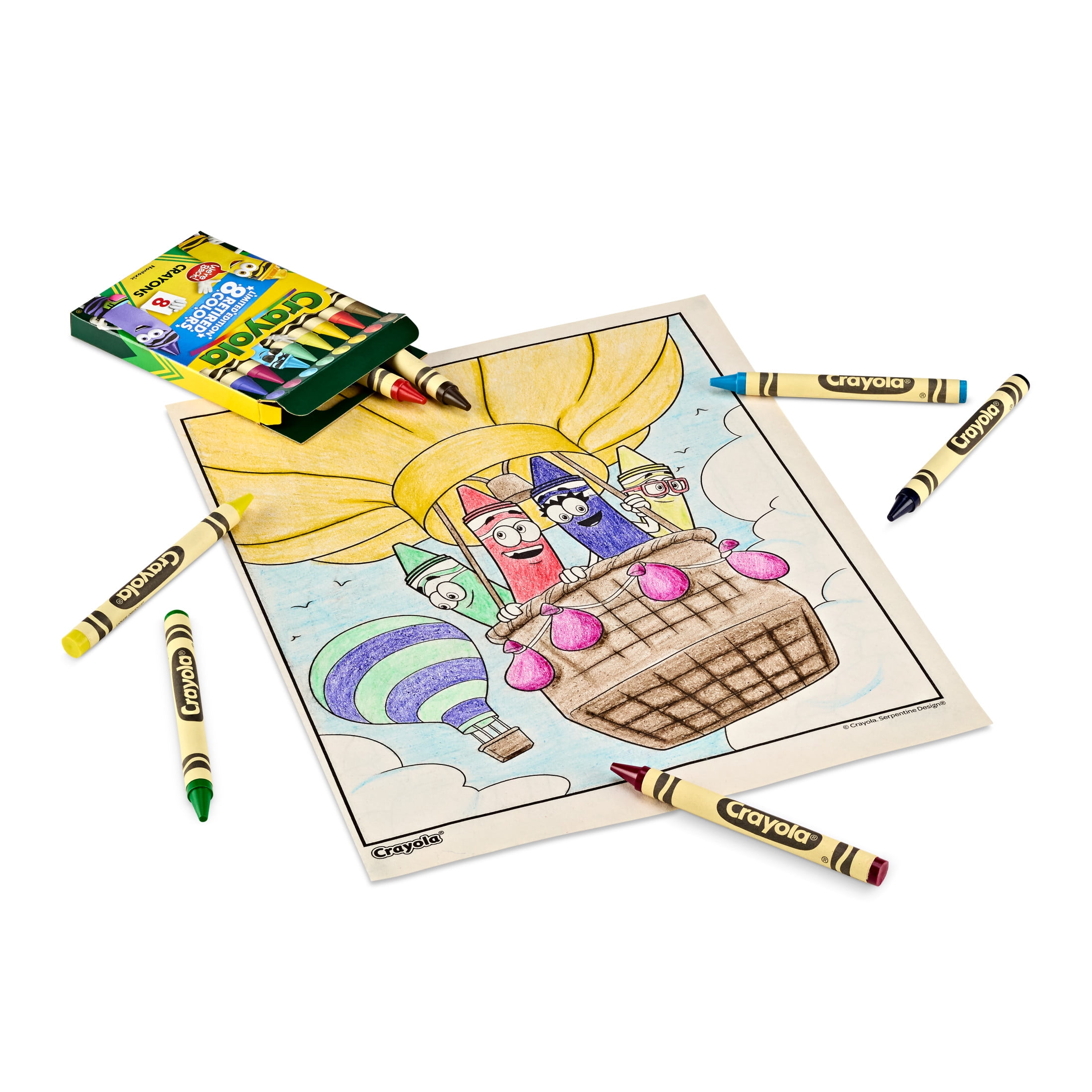 Crayola Limited Edition Retired Crayons, 8 Ct, School Supplies for Kids, Coloring Supplies, Gifts for Kids Ages 3+