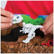 Kinetic Sand, Dino Dig Playset with 10 Hidden Dinosaur Bones, Play Sand Sensory Toys, Stocking Stuffers & Christmas Gifts for Kids Ages 6+