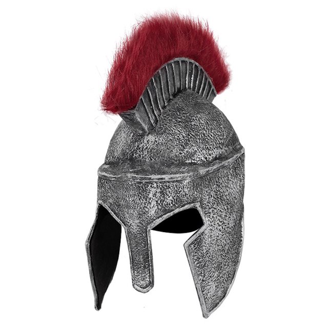 Casco de látex para cosplay con máscara de guerrero espartano para Halloween