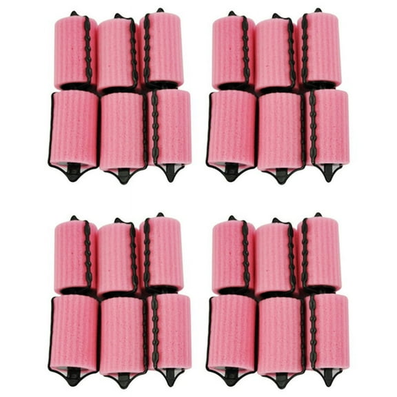 24 PCS Magic Hair Care Roller Style Sponge Curlers for Girl Ladies