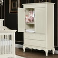 thumbnail image 2 of Evolur Armoire in Ivory Lace, Spacious Storage, 2 of 12