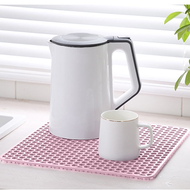 EGNMCR Kitchen Utensils Set, Cooking Utensils Set, Insulation MatsKitchen Protective Sink Table MatsKitchen Drainage MatsSink MatsSilicone Drainage MatsCountertop Mats honeycomb cushion