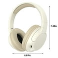 thumbnail image 3 of Herrnalise Bluetooth Headphones Wireless,Foldable Over Ear Stereo Wireless Headset 40H Playtime with Deep Bass,Soft Memory-Protein Earmuffs,Headphones with Built-in Mic for PC/Cell Phones/TV-Khaki, 3 of 8