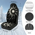 thumbnail image 7 of Uorisanigo Automotive Seat Cover Set Car Protection Accessory, Moon and Sun Car Seat Covers for SUV, Seats Interior Covers for Trucks, Universal Seats Cover Front Set, 2 Packs, 7 of 7