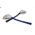 thumbnail image 4 of Rastogi Handicrafts Copper Bamboo Hand Painted Meena Work Dinnerware flatware serving spoon utensils Set Of Two (Blue), 4 of 4