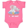 thumbnail image 3 of Inktastic I Love My Aunt Cute Elephants with Moon and Stars Boys or Girls Baby Bodysuit, 3 of 5