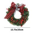thumbnail image 6 of Gcvizuso Christmas Wreath, Christmas Wreaths for Front Door, Christmas Wreath Christmas Door Hanging Window Display Christmas Decorations, 6 of 6