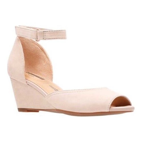 clarks women's flores raye wedge sandal