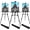 72B 3-pack, variant on Art Painting Display Easel Stand, 72 Inches Metal Portable Adjustable Easels for Painting Canvases Height from 22-72" for Table-Top/Floor Paint and Displaying, Black 2-Pack
