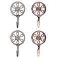 thumbnail image 1 of Shisuyan Zinc Alloy Curtain Hooks Silver Rhinestone 4Pcs 4.1x2.4x1.2in, 1 of 8