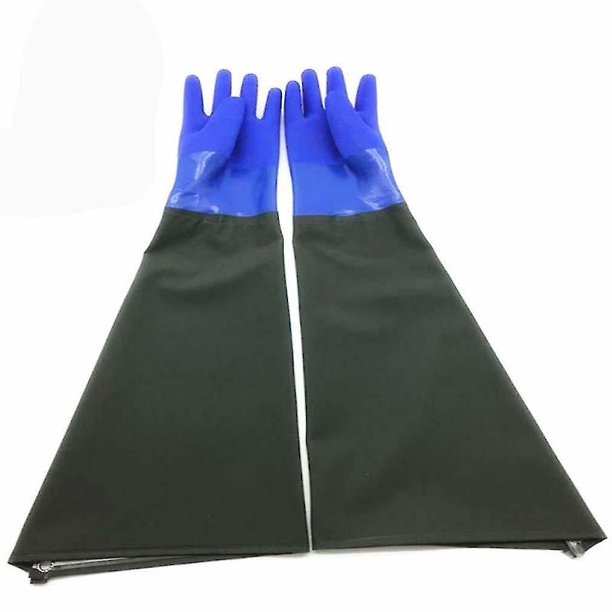 Long Sleeve Aquarium Gloves Plush Wearable Acid Alkali Resistant Gloves