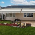 thumbnail image 3 of Awntech 24 Ft Maui Manual Heavy Duty Patio Retractable Awning (288in x 9.25in x 120in), Oatmeal Tweed, 3 of 6