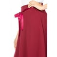 thumbnail image 5 of Women's Solid Vintage High Waist A-Line Midi Skirt with Bow Tie Belt, 5 of 6