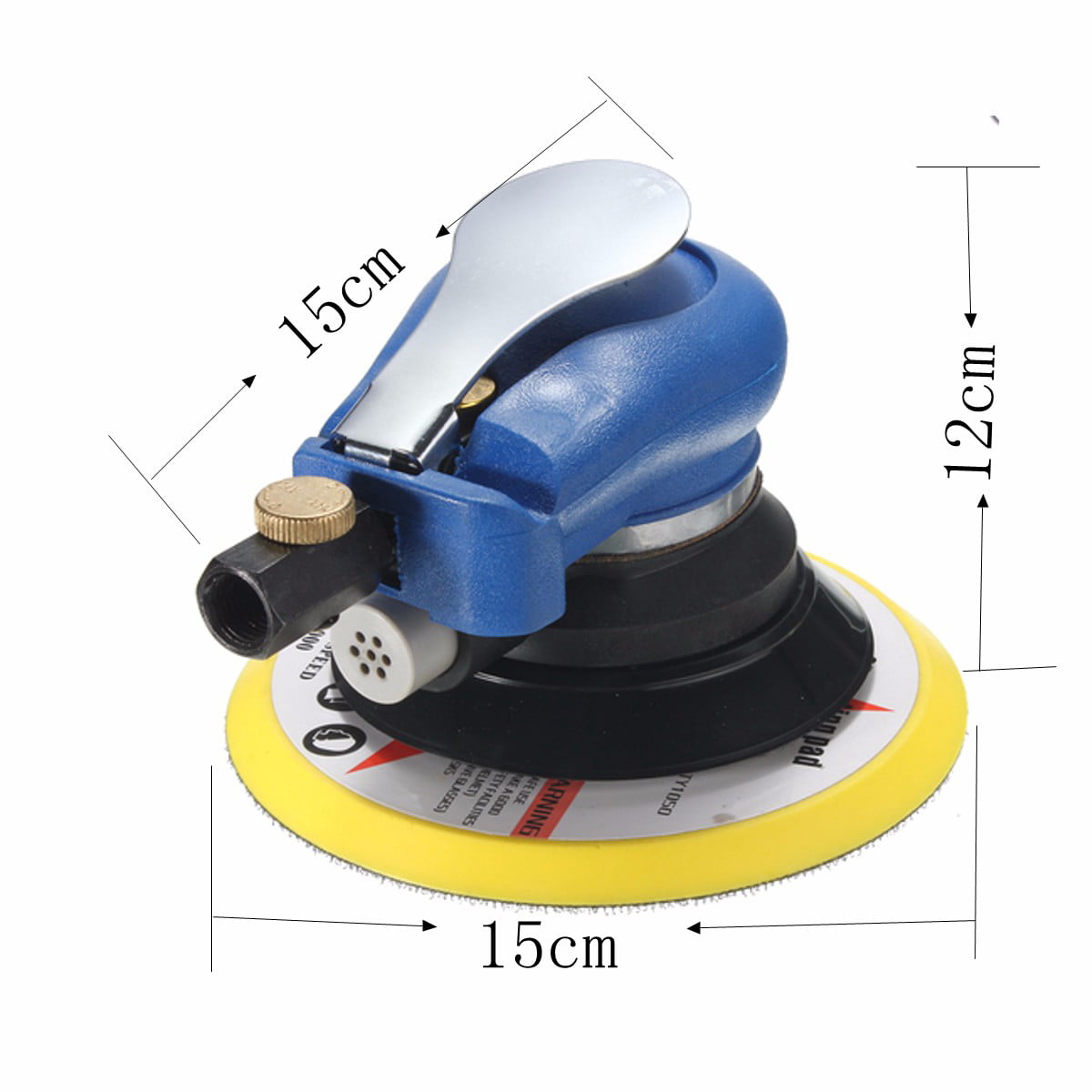 Air Orbital Sander 6 Inch Dust Extractor Paint Removing US PRO 8323 Garages 