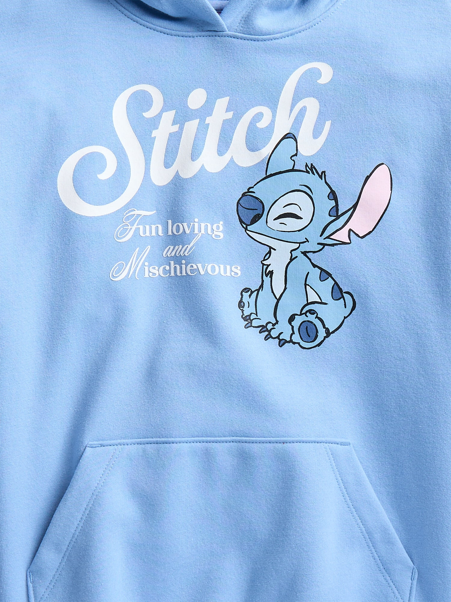 Disney Lilo and Stitch Girls Fun Graphic Fleece Hoodie, Sizes 4-16