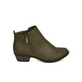thumbnail image 2 of Breckelles GA08 Women Leatherette Almond Toe Zippered Bootie, 2 of 5