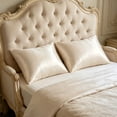 thumbnail image 1 of Satin Pillowcase Set Of 2 Queen Size 20x30 Inches Pillow Cases For Hair And Super Soft Pillow Covers With Closure Washable H, 1 of 6