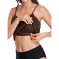 thumbnail image 3 of Charmo Women's Cami Cotton Adjustable Spaghetti Strap Built in Bra Tank Tops for women, 3 of 6