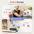 thumbnail image 3 of Sunny Health & Fitness Mini Leg + Arm Pedal Exerciser, Under Desk & Desktop w Smart Bluetooth & FREE SunnyFit® App - SF-B023005WHT, 3 of 8