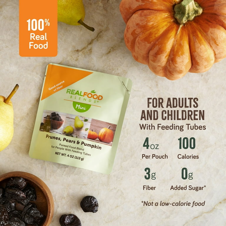 Real Food Blends Mini - Prunes, Pears & Pumpkin - Pureed Fruit