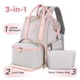 thumbnail image 2 of Mochila de almuerzo Kaome 15.6 portátil impermeable para mujer, 2 of 6